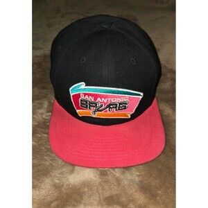 Mitchell & Ness San Antonio Spurs NBA Snapback Hat Cap *stained bill